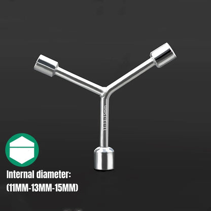 Household Triangular Socket Wrench Pragmatic Y-type Tri-fork Wrench Three-prong Wrench Bicycle Household Disassembly Repair Tool