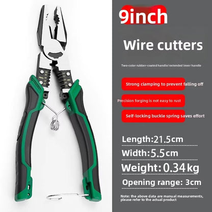 Multifunctional Heavy Duty Alloy Wire Cutters Diagonal Needle Nose Pliers Hardware Tools Universal Electrician Wire Pliers Set