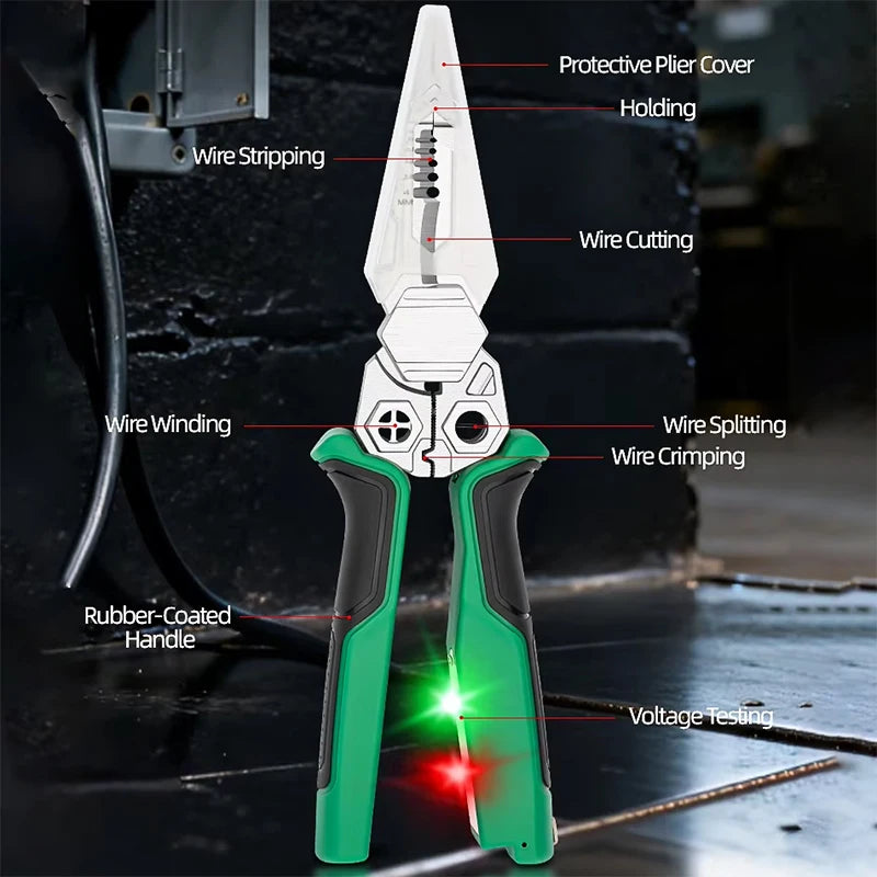Multifunctional Heavy Duty Alloy Wire Cutters Diagonal Needle Nose Pliers Hardware Tools Universal Electrician Wire Pliers Set