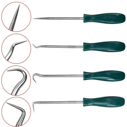 New 4Pcs 135mm Car Auto Vehicle Oil Seal Screwdrivers Set O-Ring Seal Gasket Puller Remover Pick Hooks Repair Tools for Car