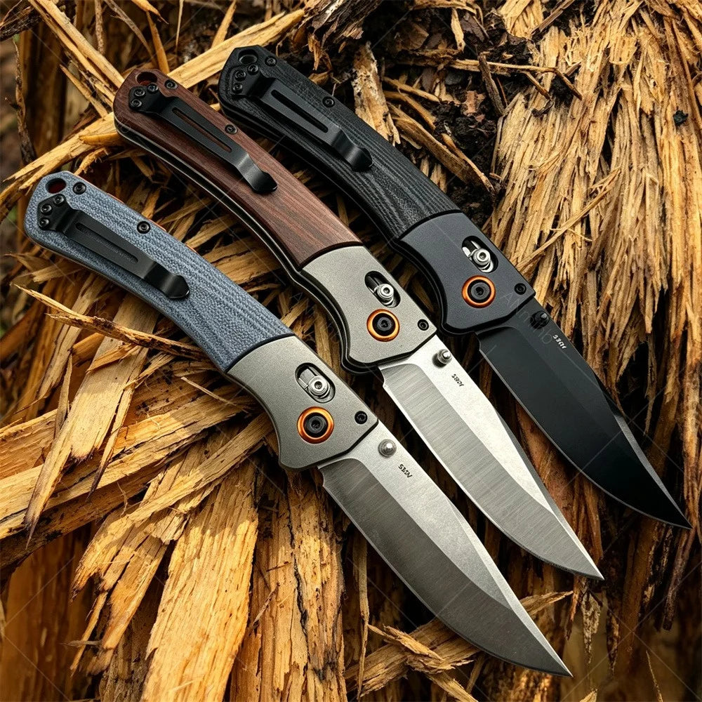 BM 15080 Folding Axis Lock Knife Portable Folding Knife, Essential Small Knife Camping, Multi-functional Portable Folding Knife