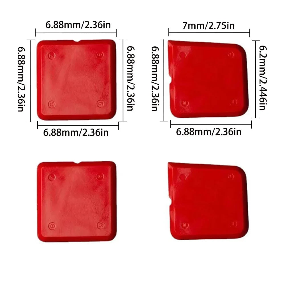 5in1 Silicone Scraper Squeegee Glue Remover Knife Caulking Angle Beauty Crack Trowel Tool Grout Scraper Kit Multifunctional Home