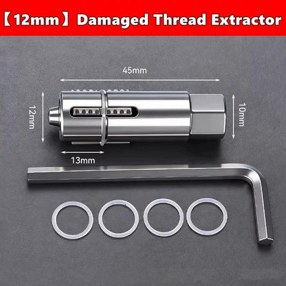 Faucet Angle Valves Broken Wire Extractor Set Damage Screw Extractor Remover For Plumbing Maintenance Pipe Thread Extractors
