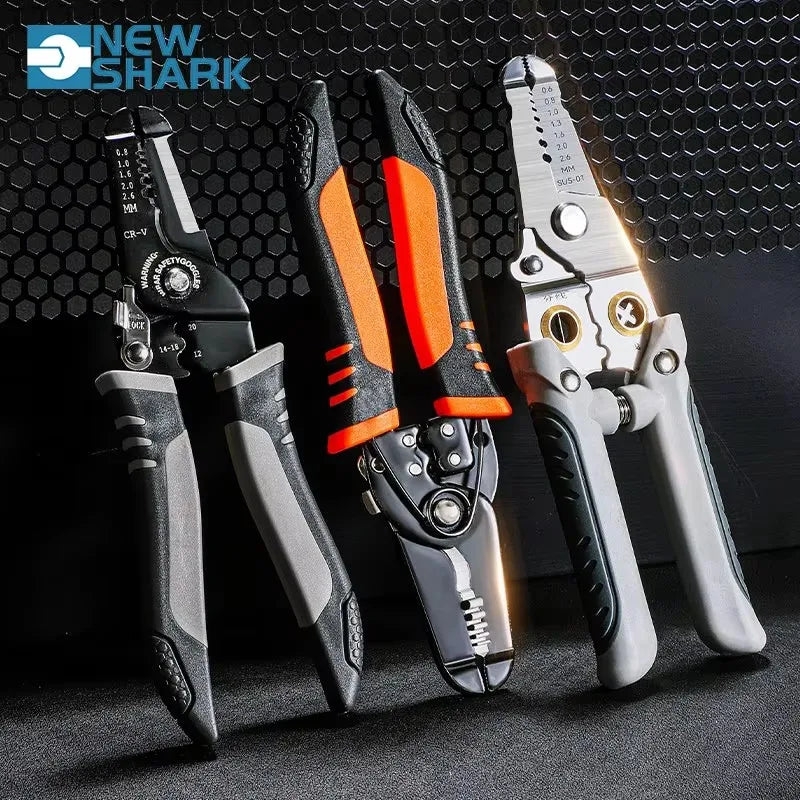 Multi-Functional Electrician Wire Stripper & Crimper Tool Wire Stripping Cutting Pliers For Peeling & Network Cabling