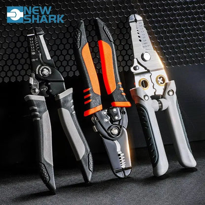 Multi-Functional Electrician Wire Stripper & Crimper Tool Wire Stripping Cutting Pliers For Peeling & Network Cabling