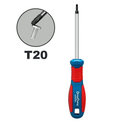 Torx Screwdriver Set T8 T10 T15 T20 T25 T27 T30 T40 CR-V Chrome Vanadium Magnetic Tip Anti Rust TPR Handle High Torque Star Tool