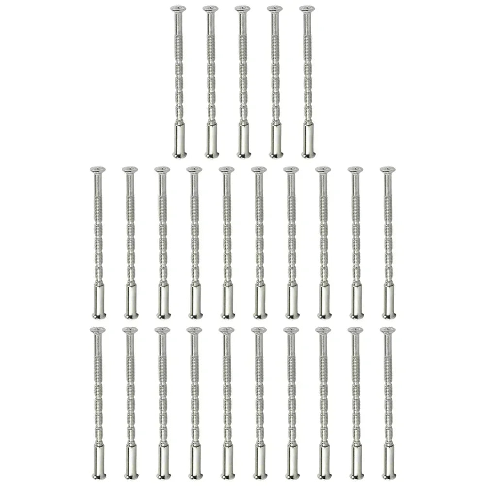 25 Pcs/Set Door Handle Screws - Through Fixing Bolts for Door Handle Roses, Knobs & Door Lock Metal Hardware