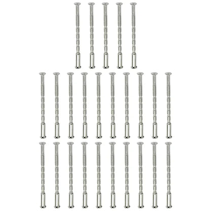 25 Pcs/Set Door Handle Screws - Through Fixing Bolts for Door Handle Roses, Knobs & Door Lock Metal Hardware