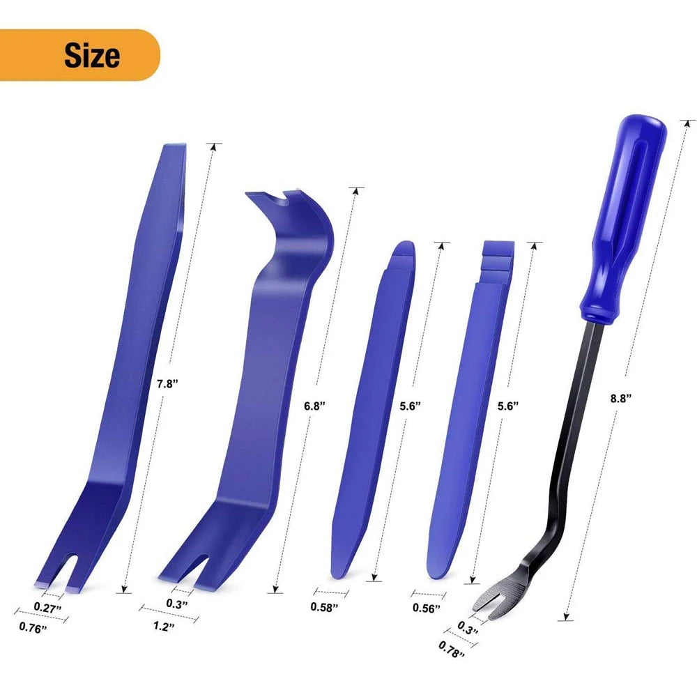5/6PCS Auto Trim Removal Tool Kit No-Scratch Pry Tool Kit for Car Door Clip Panel &Audio Dashboard Dismantle Repairing Tool Kits