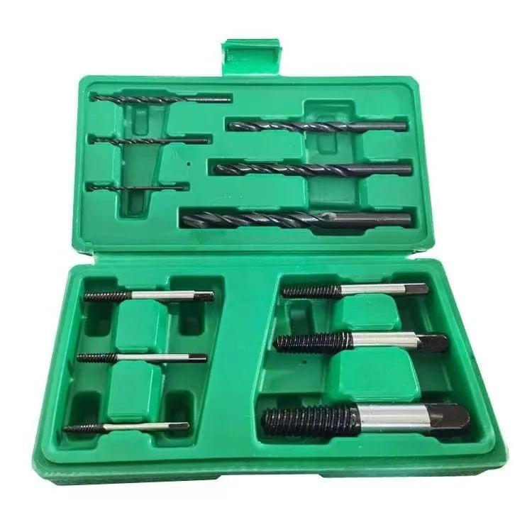 12Pcs Broken Screw Extractor Set With Twist Drill Bits Damaged Bolt Remover Tool Kit For Auto Repair Home DIY Hardware Tools Wit