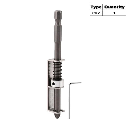 iLMH Spring-loaded Screw Holder Bit, Anti-Drop Screw Fixing Bit Power Tool Accessories, Drill Bit Holder for PH2 T20 T25 Screw