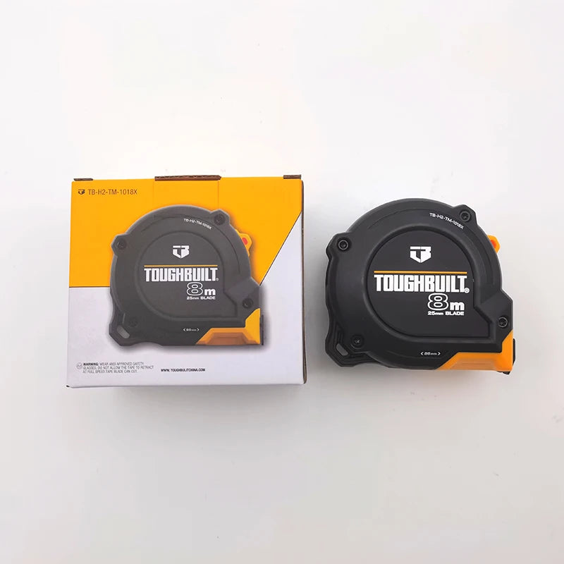 TOUGHBUILT Original Tape Measure 3/5/8/10M Nylon Coating Rugged Housing Ergonomic Grip Measuring Hand Tools