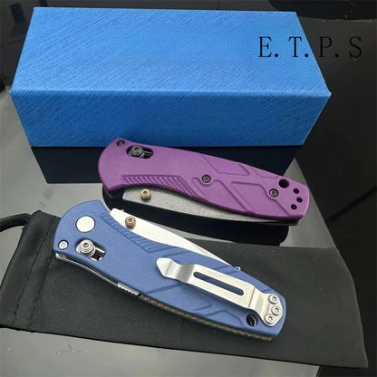 NEW BM 585 Knife Mini-Barrage Assisted Folding Knife Outdoor Hunting Camping Survival Pocket EDC Tool Multitools Hand Knife