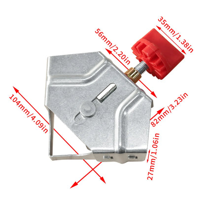 Corner Clamps For Woodworking 90 Degree Right Angle Clamp with Adjustable Swing Jaw For Wood Metal Pipe Steel Rod Glass Diy