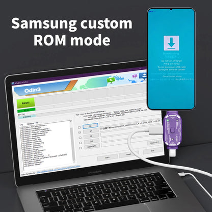 Lanrui V587 Dual-port Engineering Box One Key Enter DFU Bootloader Recovery Mode for IOS Android Phone Reflash Flashing Tools