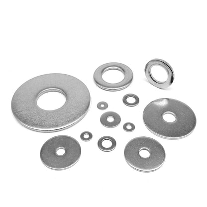 Extra Large Size Wide Thick Flat Washer Plain Gasket M2 M2.5 M3 M4 M5 M6 M8 M10 M12 M14 M16 M18 M20 M24 304 A2 Stainless Steel
