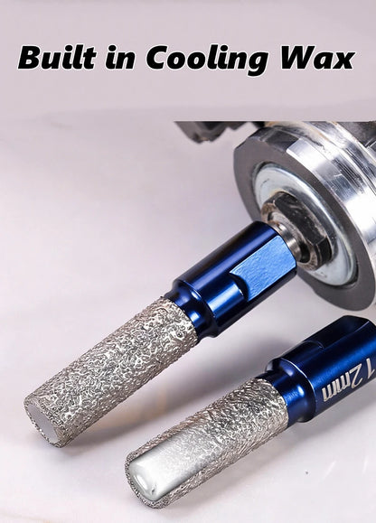 6/8/10/12mm M10 Vaccum Brazed Milling Cutter Hole Saw Angle Grinder Brazed Core Drill Bit for Ceramic Granite Marble Stone Tile