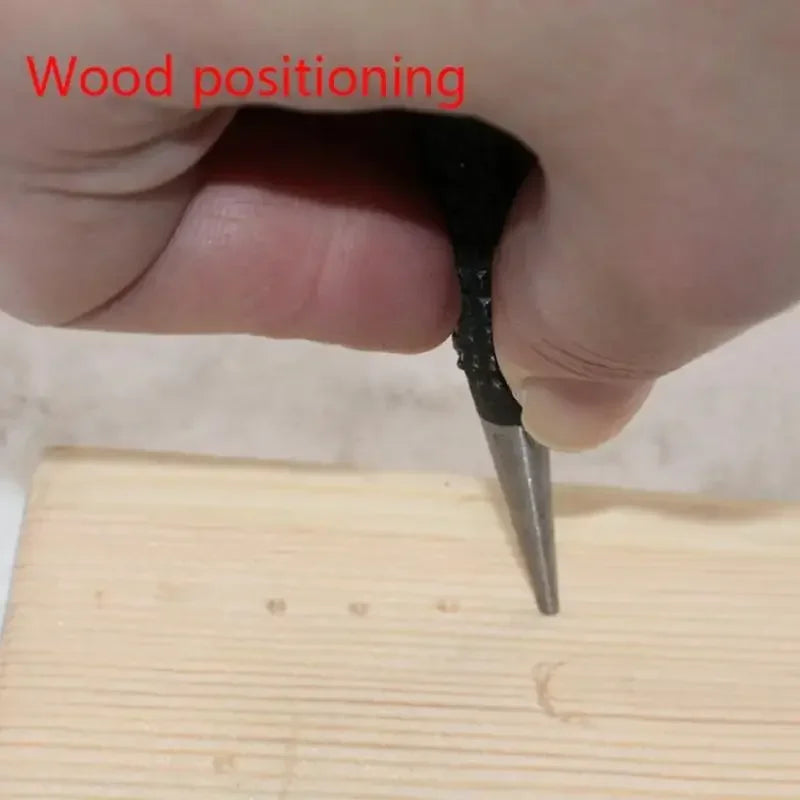 3Pcs High-Carbon Steel Center Punch Non-Slip Pin Punch Set for Alloy Steel Metal Wood Drilling Essential Tool for Craftsmen