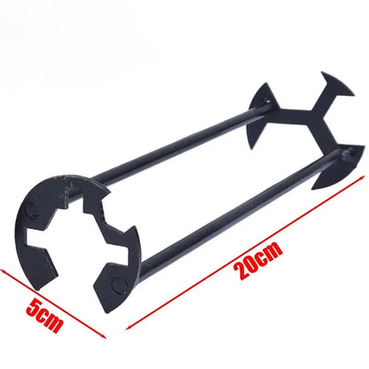 5-in-1 Sink Wrench Multifunctional Carbon Steel Faucet Key Plumbing Pipe Wrench Bathroom Kitchen Sink Repair Set Hardware Tools