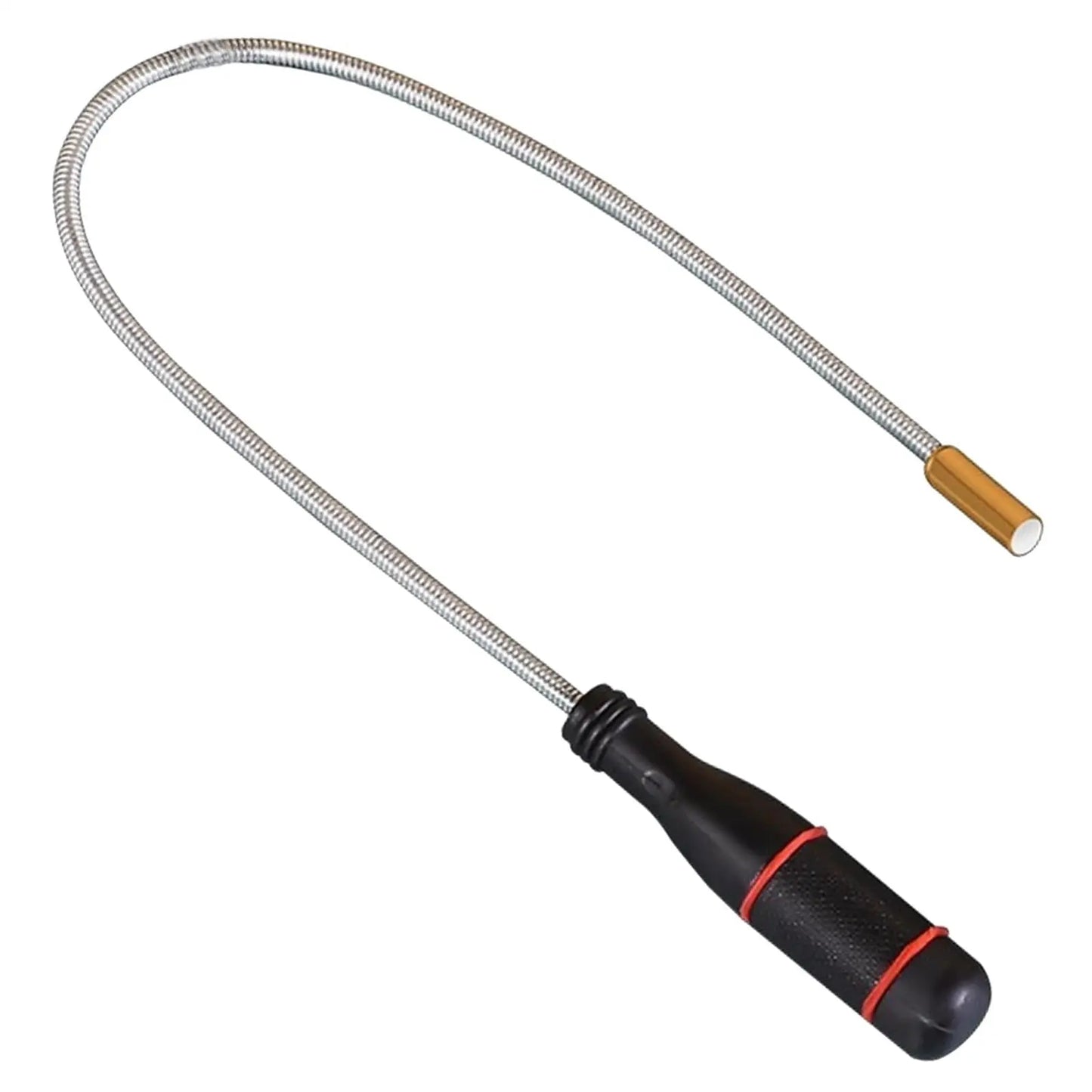 Bendable Magnetic Pickup Tool Non-Slip Handle Flexible Magnet for Picking Up Screws and Nuts Ideal for Garage and Car Repair