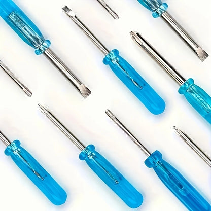 10pcs Mini Screwdriver Set, Suitable for Toy Repair and DIY — Including 2 Millimeter-sized Micro Flat-head and Cross-head Screwd