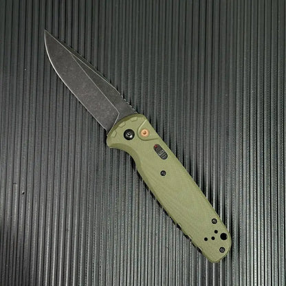 4300BK-02 CLA Folding Pocket Knife - 3.4" CPM-Magnacut DLC Blade, G10 Handle with Pocket Clip, EDC Outdoor Tool