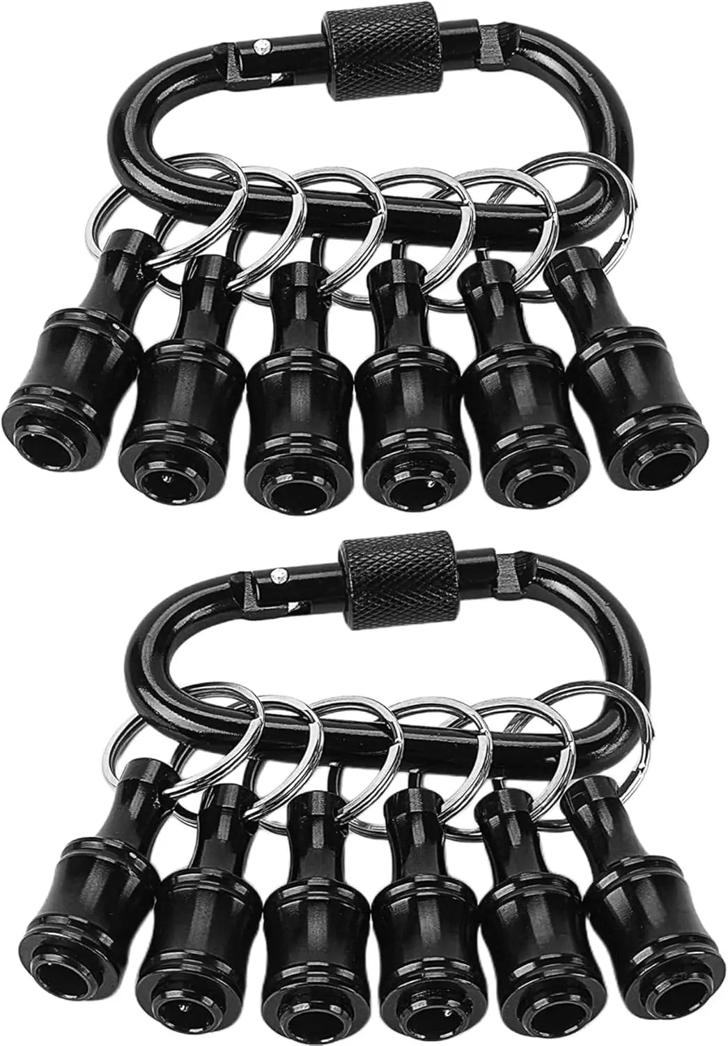 12PCS Bit Holders 1/4 Socket,Screwdriver Bit Holder for Impact Driver Drill Bit Keychain Extension Bar Quick Release Easy Change