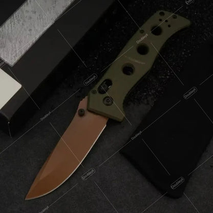 BM 273 & 940 EDC Folding Knife with High-Quality Non-Slip G10 Handle - Portable Camping Outdoor Cutting Tool, Excellent Collectible Gift