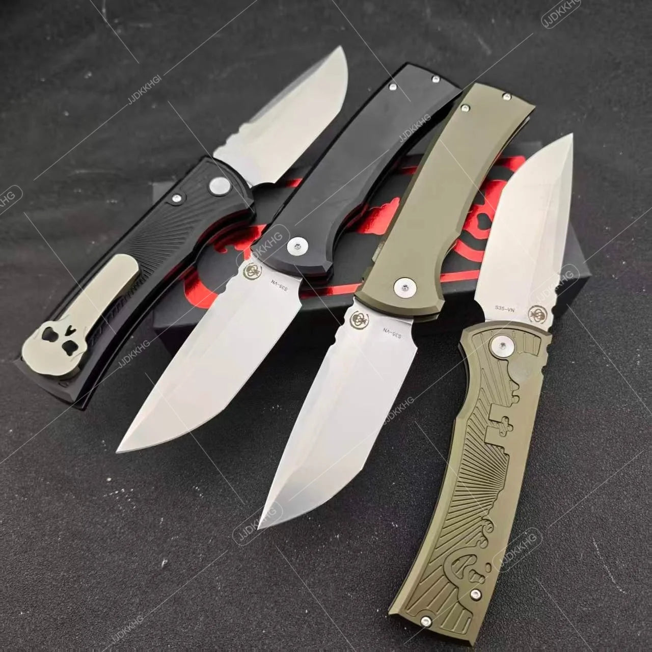 Redencion PT229 Outdoor Ambidextrous Pocket Knife T6 Aluminum Handle Premium Jungle Camping Adventure Everyday Carry Tool Practical D2 Blade Folding Knives