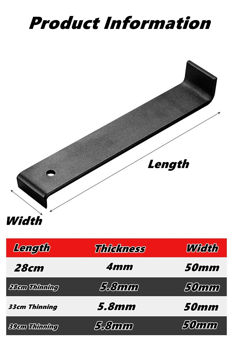 28/33/39cm Pull Bar for Vinyl Plank Flooring, Heavy Duty Laminate Domestic Wood Floor Pull Bar Pry Bars Wood Floor Installation