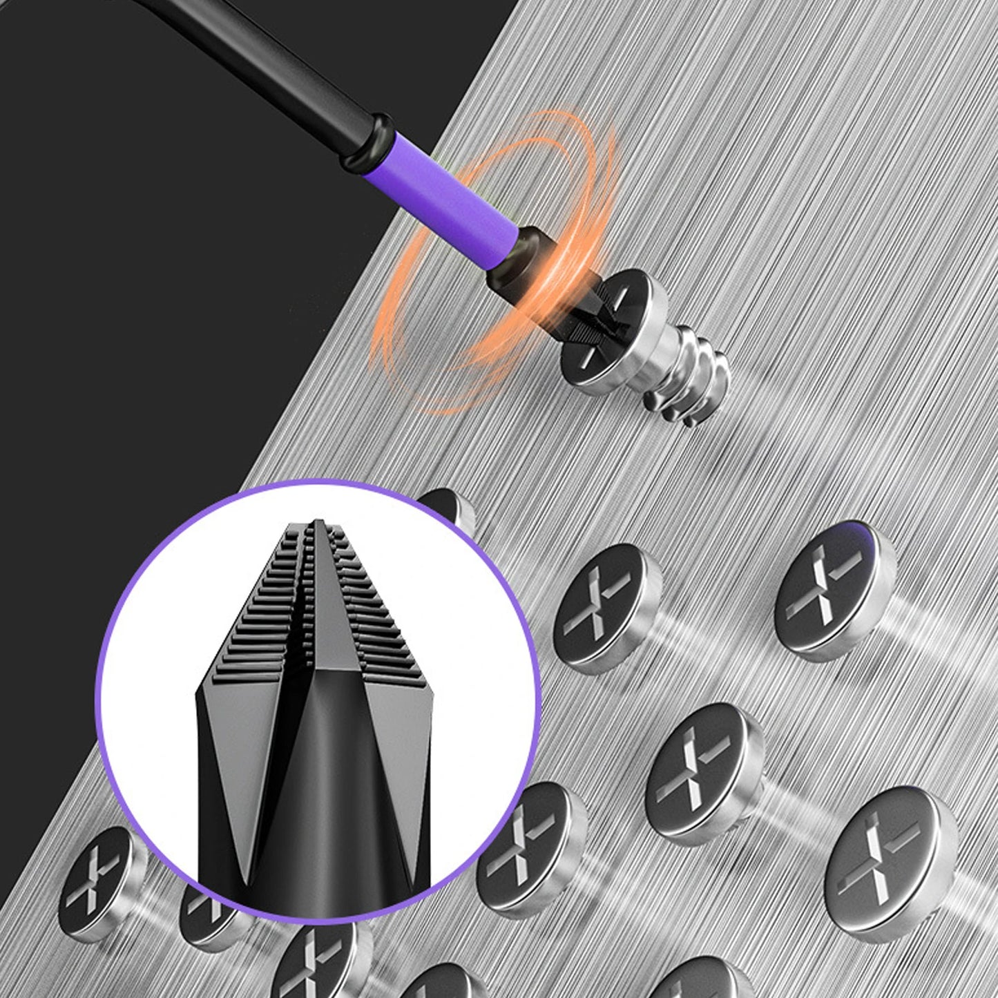 Anti-Slip and Shock-Proof Bits Screwdriver Bits,High Hardness Strong Magnetic 25/50/65/70/90/150mm PH2 Screwdriver Set