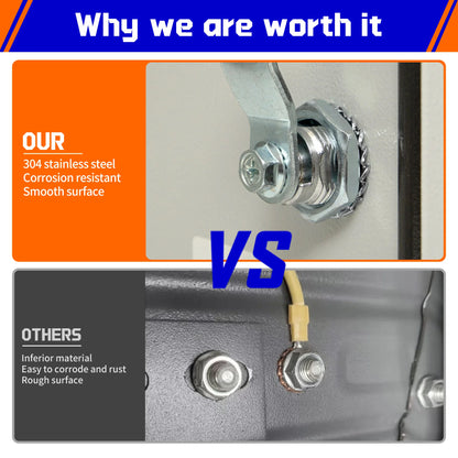 610Pcs 304 Stainless Steel External Tooth Lock Washers, Anti-Vibration Anti-Loose Fastener Kit for Secure Assembly