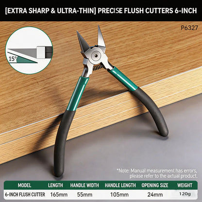 Industrial Ultra Thin Sharp Tip Diagonal Pliers High Hardness Side Cutter Electrician Wire Snips for Electronic Model Repair