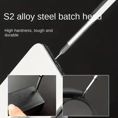 25 in 1 Mini Screwdriver Set, Flat Head and Cross Shaped Small Screwdrivers, Suitable for Electronic Products