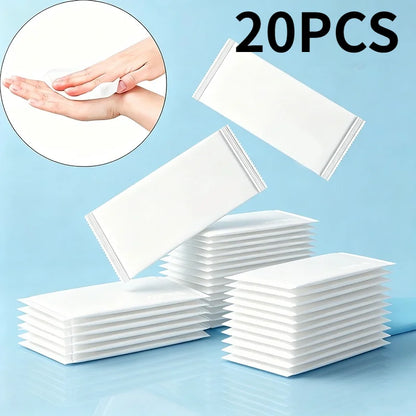 20/50/100PCS Disposable Wet Wipes Travel Camping Fitness Disposable Individually Packaged Wet Wipe Portable Detailing Clean Tool