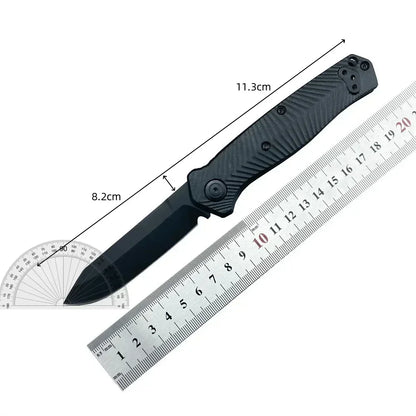 8551 Folding Knife, 3.30-inch S90V Blade, Nylon Woven Handle—EDC, Hiking, Adventure, Cutting, Multi-Purpose, Trekking Tool, Gift, Pocket Jungle Outdoor Knife