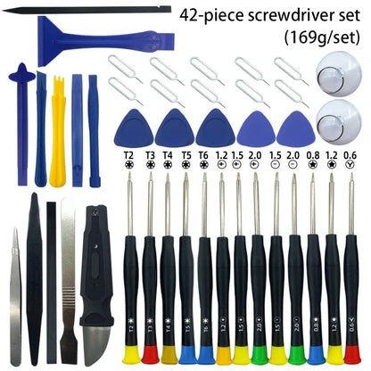 42 in 1 Mobile Phone Repair Tools Disassemble Repair Set For iPhone Screwdriver Combination Skid Multi Function Disassembly Kit