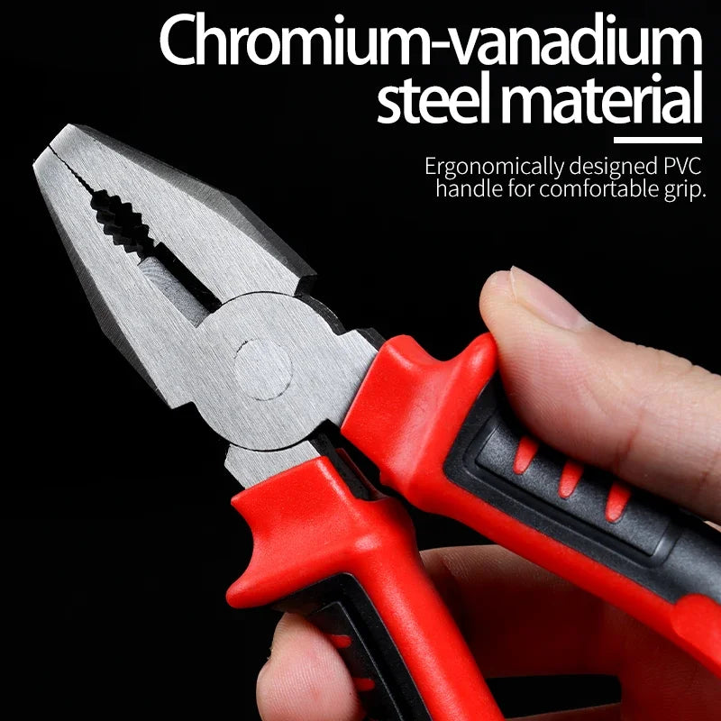6/8inch Wire Pliers Industrial Labor-Saving Multifunctional Handmade Pliers Comprehensive Wire Cutting Long Nose Plier Hand Tool