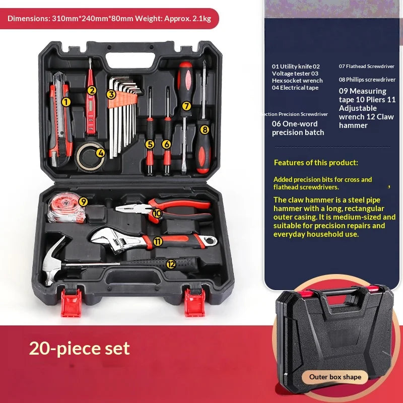 Household Hardware Tool Set Combination Manual Repair Electrician Tools Sheik Mainland Socket Set 육각렌치세트 신기한 공구 Herramientas 공구