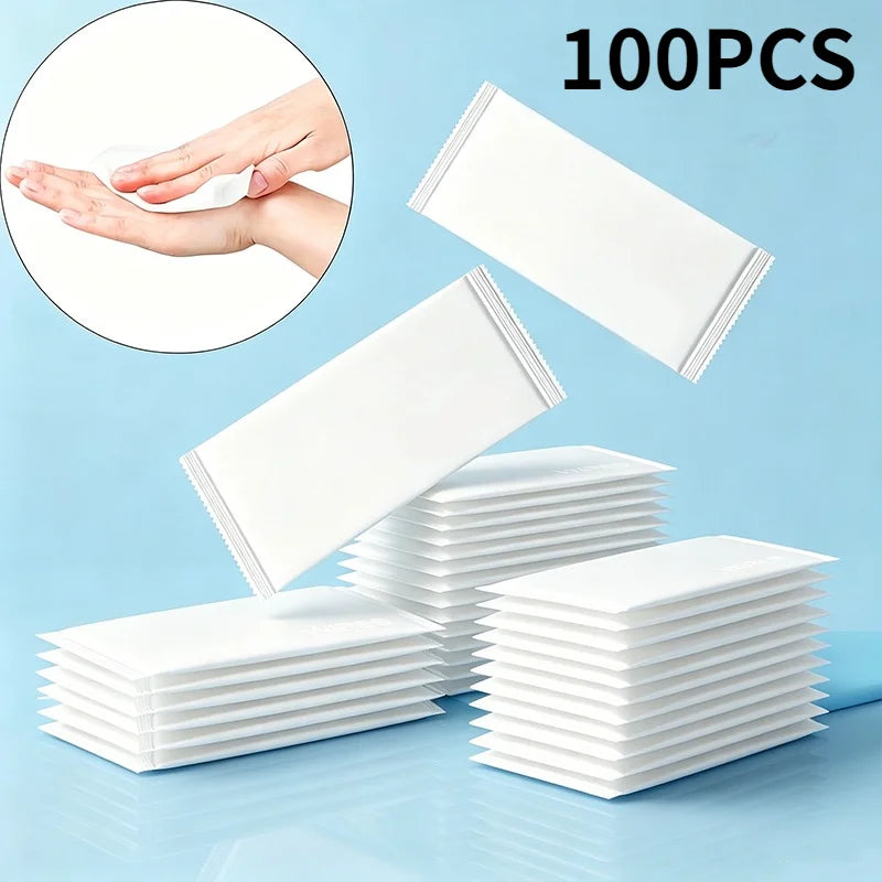 20/50/100PCS Disposable Wet Wipes Travel Camping Fitness Disposable Individually Packaged Wet Wipe Portable Detailing Clean Tool
