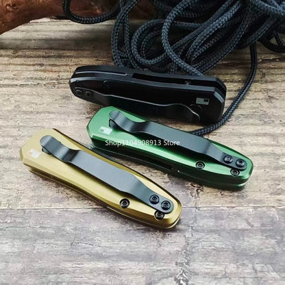 KS Launch 4 7500 Camping Mini Pocket Folding Knife Aluminum Alloy Handle Adventure Pratical EDC Outdoor Multifunctional Knives