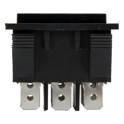KCD7-303 perforate 28 x 31 mm 9 pin ON - OFF - ON boat rocker switch power switch