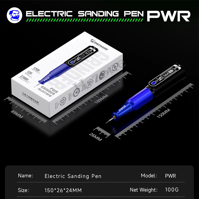 MECHANIC PWR  Multi-function Electric Polishing Pen for Mobile Phone Repair Motherboard PCB IC CPU Cutting Polishing Pen Tool