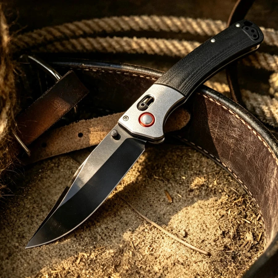 BM 15080 Compact Folding Knife S30V Steel Blade & Durable & Versatile for Outdoor Camping and Hiking EDC Practical Cutting Knife
