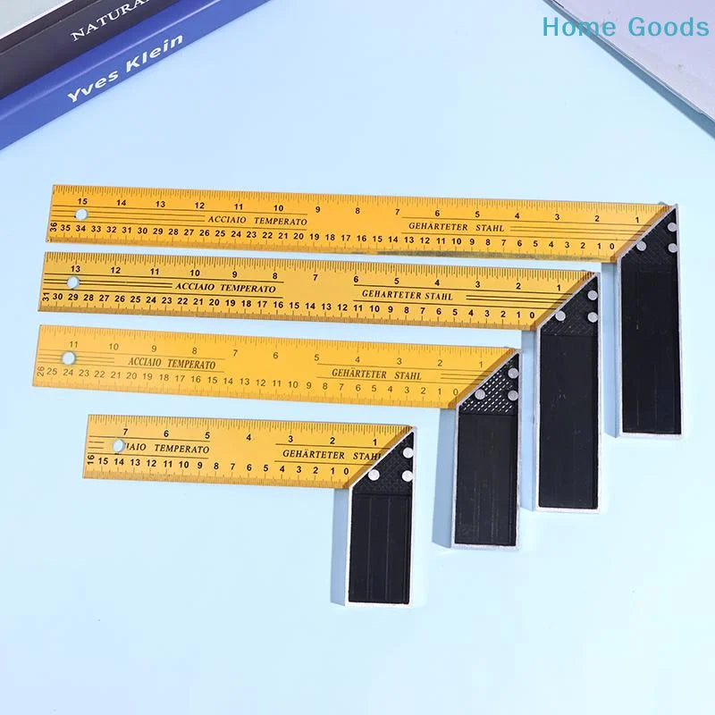L-shaped High Precision Scale Multifunctional Corner Ruler Metal Carpentry Squares For Woodworking Building And Framing Design