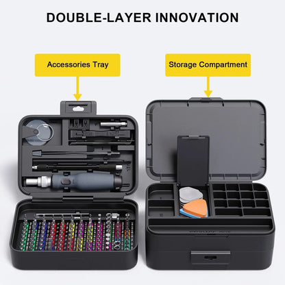 Mini Precision Screwdriver Set 132 in 1 Micro Magnetic Repair Tool Kits with Storage Box 108 Bits Small Screw Driver Tool kits