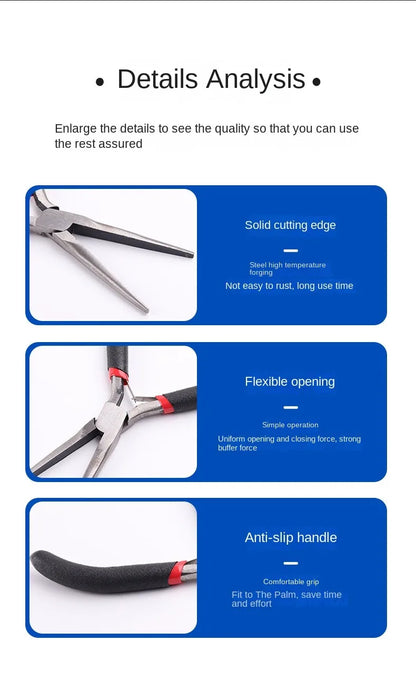 Multi tool Long Nose Plier Needle Nose Plier Forceps Repair Hand Tool