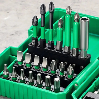 Screwdriver Drill Bit Set Strong Magnetic Hex Shank Mixed Bits For Impact Driver Electric Drill Wood Metal Repair With Case