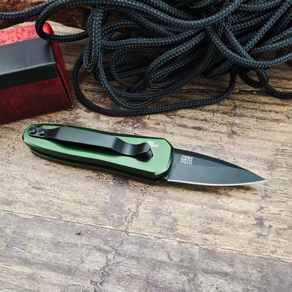KS Launch 4 7500 Camping Mini Pocket Folding Knife Aluminum Alloy Handle Adventure Pratical EDC Outdoor Multifunctional Knives