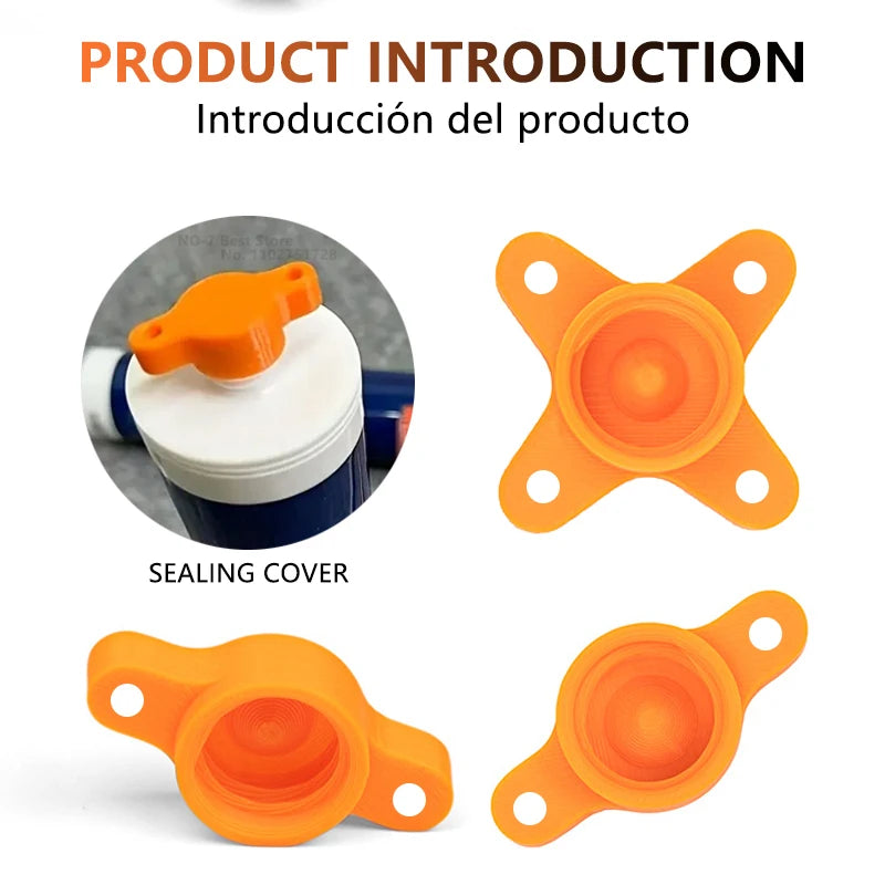 Sealant Nozzle Cleaner Cap, Universal Glue Nozzle Cleaner, Prevents Drying for Glass Caulk Tubes Standard Size DIY Tool